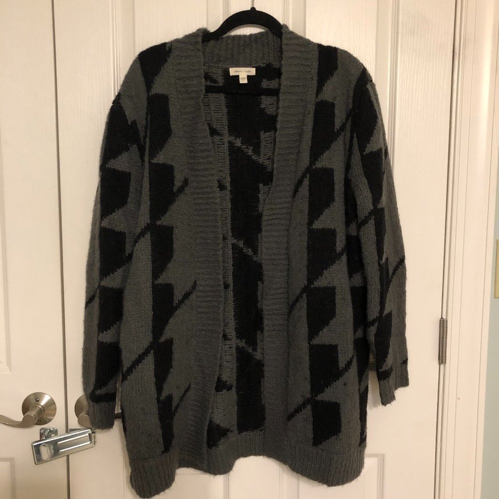 UO Silence + Noise Wool Cardigan/Coat w/ Pockets